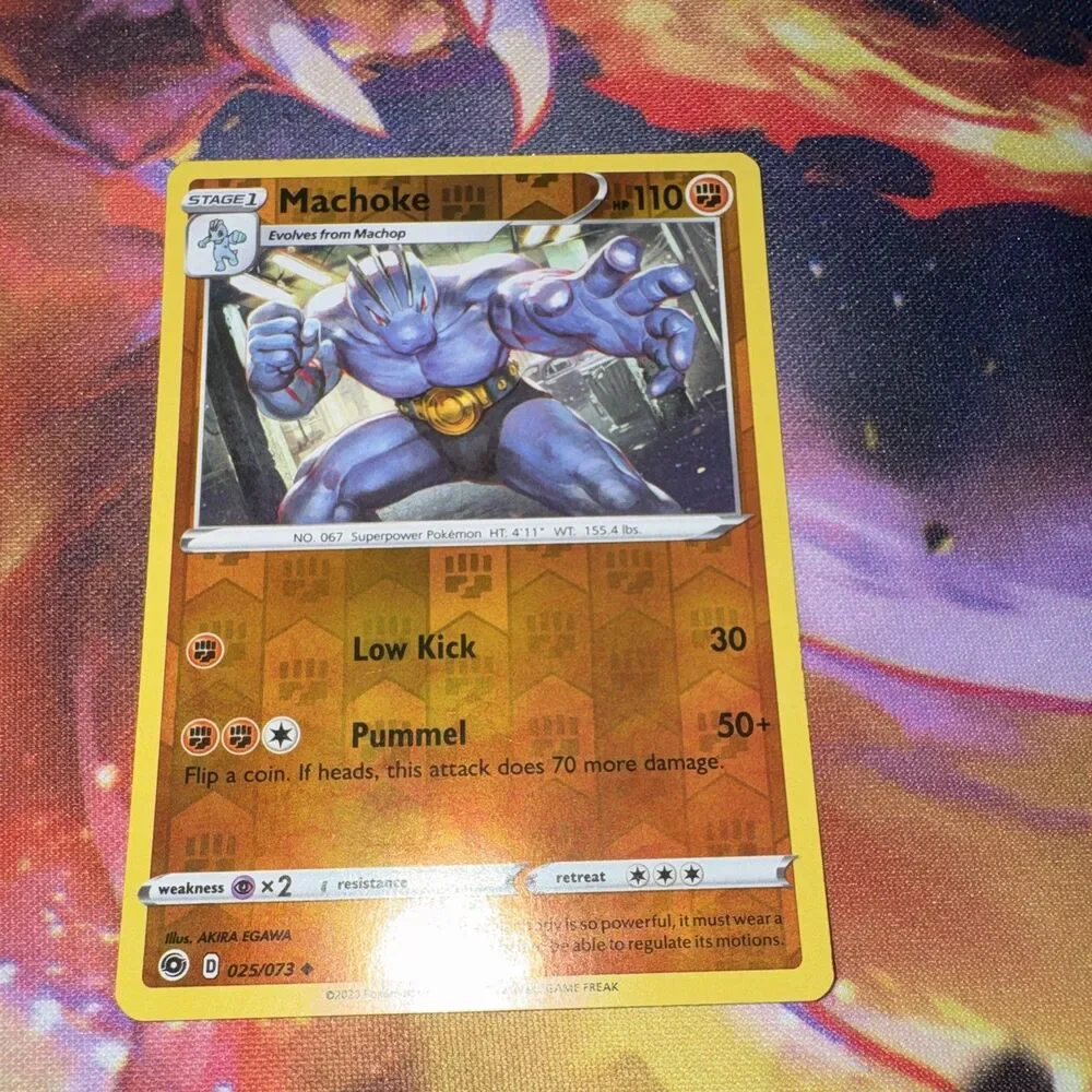 Pokemon Champion’s Path Machop Machoke Machamp Evolution Line Lot 6 Cards Holo